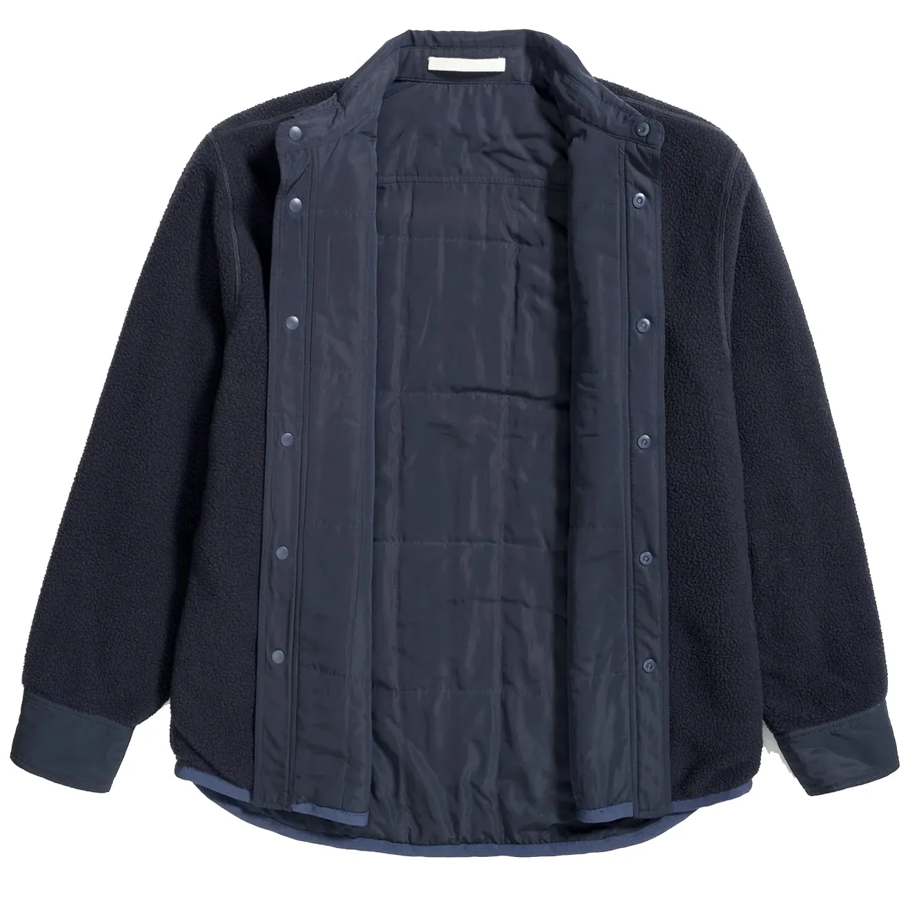 Clothing Norse Projects Men Norse Projects Ulrik Reversible Fleece Overshirt Dark Navy