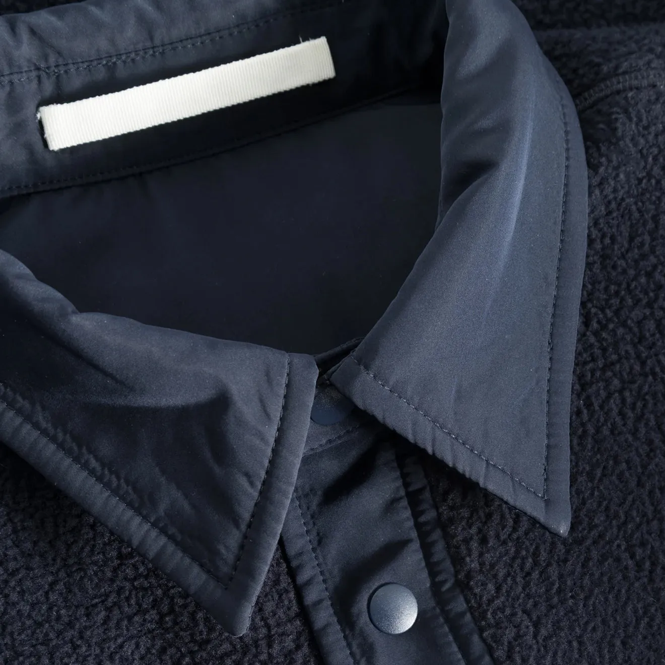 Clothing Norse Projects Men Norse Projects Ulrik Reversible Fleece Overshirt Dark Navy