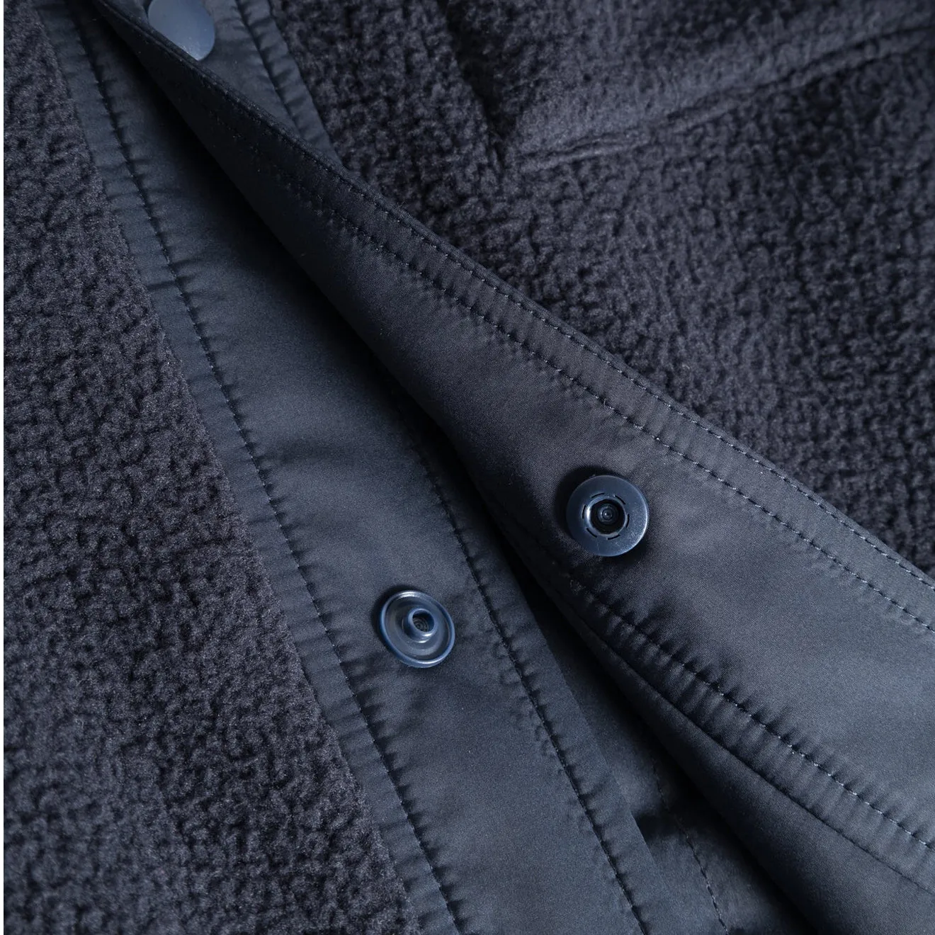 Clothing Norse Projects Men Norse Projects Ulrik Reversible Fleece Overshirt Dark Navy