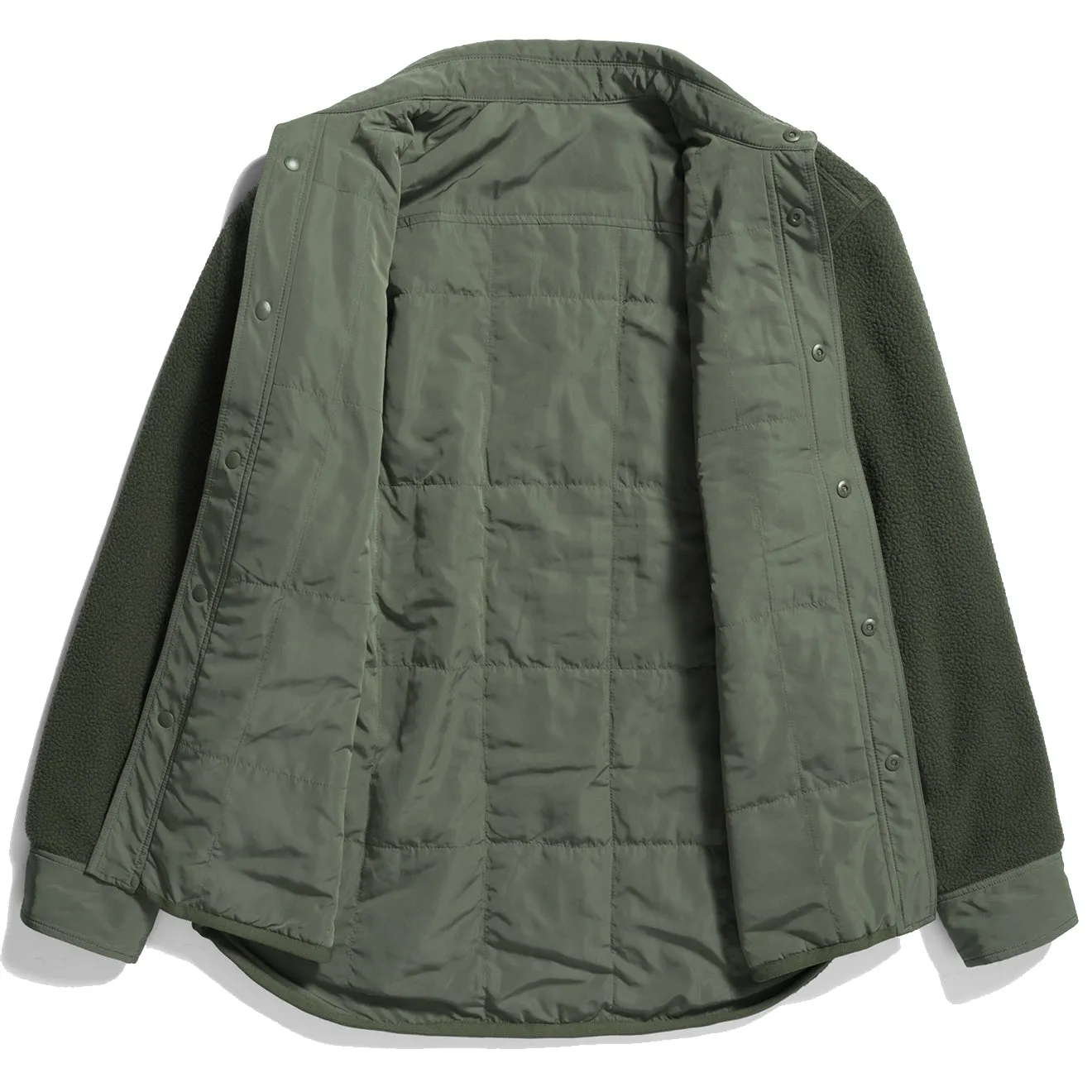Clothing Norse Projects Men Norse Projects Ulrik Reversible Fleece Overshirt Ivy Green