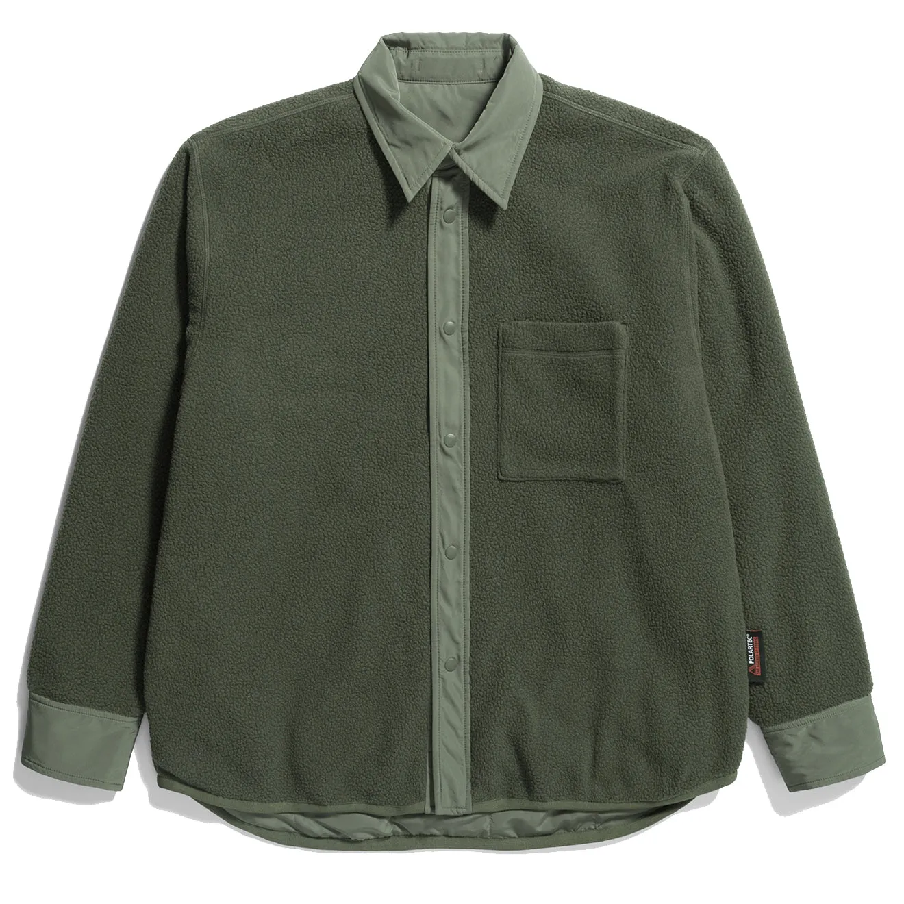 Clothing Norse Projects Men Norse Projects Ulrik Reversible Fleece Overshirt Ivy Green