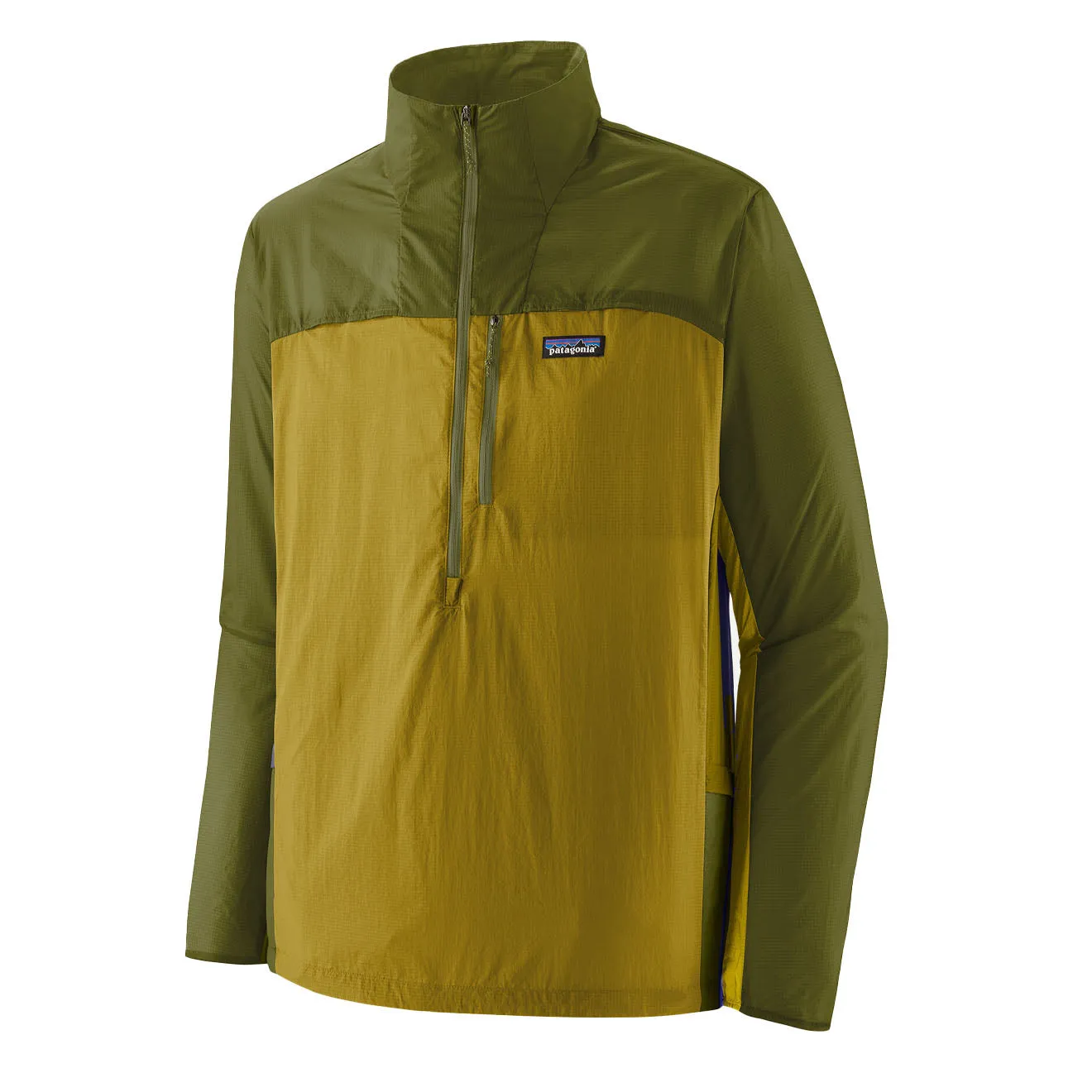Clothing Patagoniajackets Men Patagonia Houdini Stash 1/2 Zip Pullover Bundle Green / Graze Green
