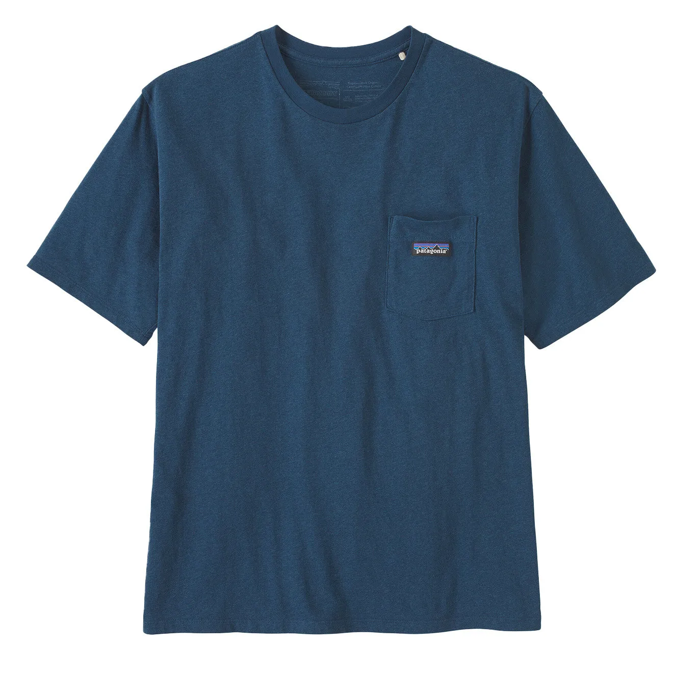 Clothing Patagoniat-shirts Men Patagonia Daily Pocket Tee Tidepool Blue