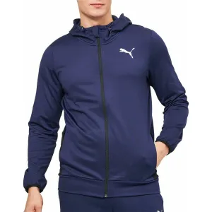 Clothing Puma  Men Puma Ready To Go Full Zip Mens Training Hoody - Navy