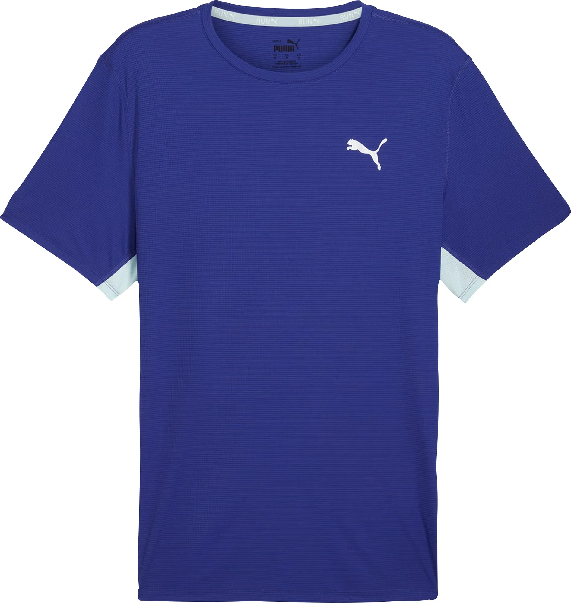 Clothing Puma  Men Puma Run Favourite Short Sleeve Mens Running Top - Blue