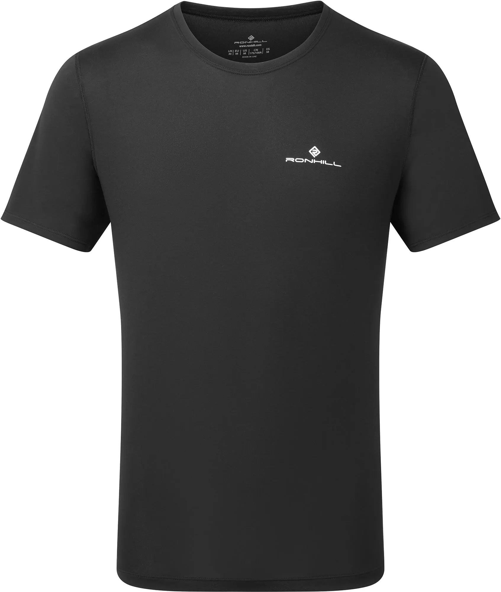 Clothing Ronhill  Men Ronhill Core Short Sleeve Mens Running Top - Black