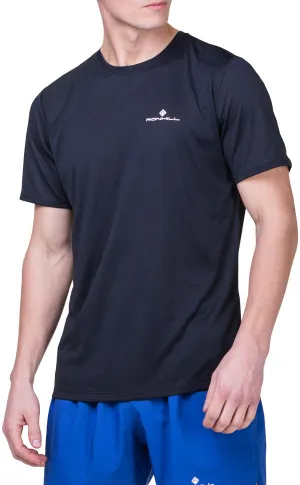 Clothing Ronhill  Men Ronhill Core Short Sleeve Mens Running Top - Black