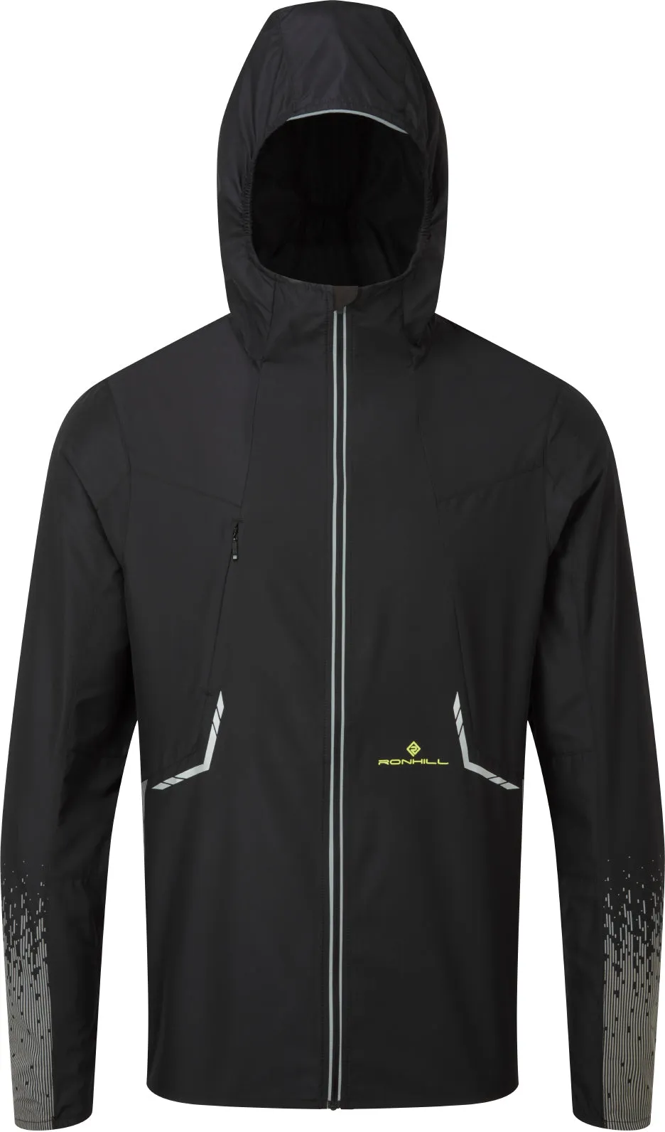 Clothing Ronhill  Men Ronhill Tech Reflect Mens Running Jacket - Black