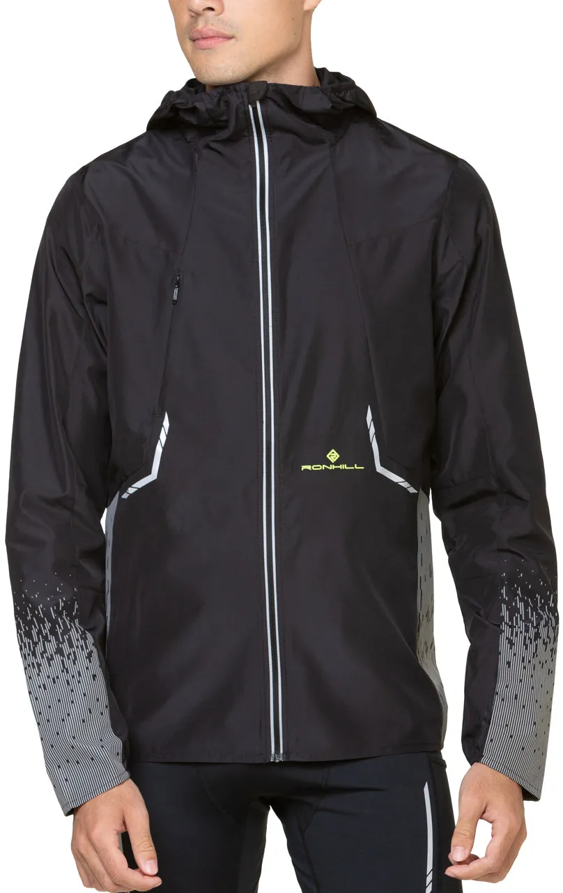 Clothing Ronhill  Men Ronhill Tech Reflect Mens Running Jacket - Black