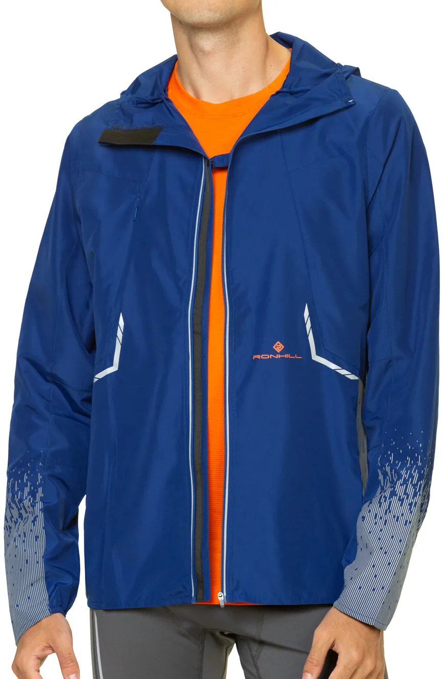 Clothing Ronhill  Men Ronhill Tech Reflect Mens Running Jacket - Blue