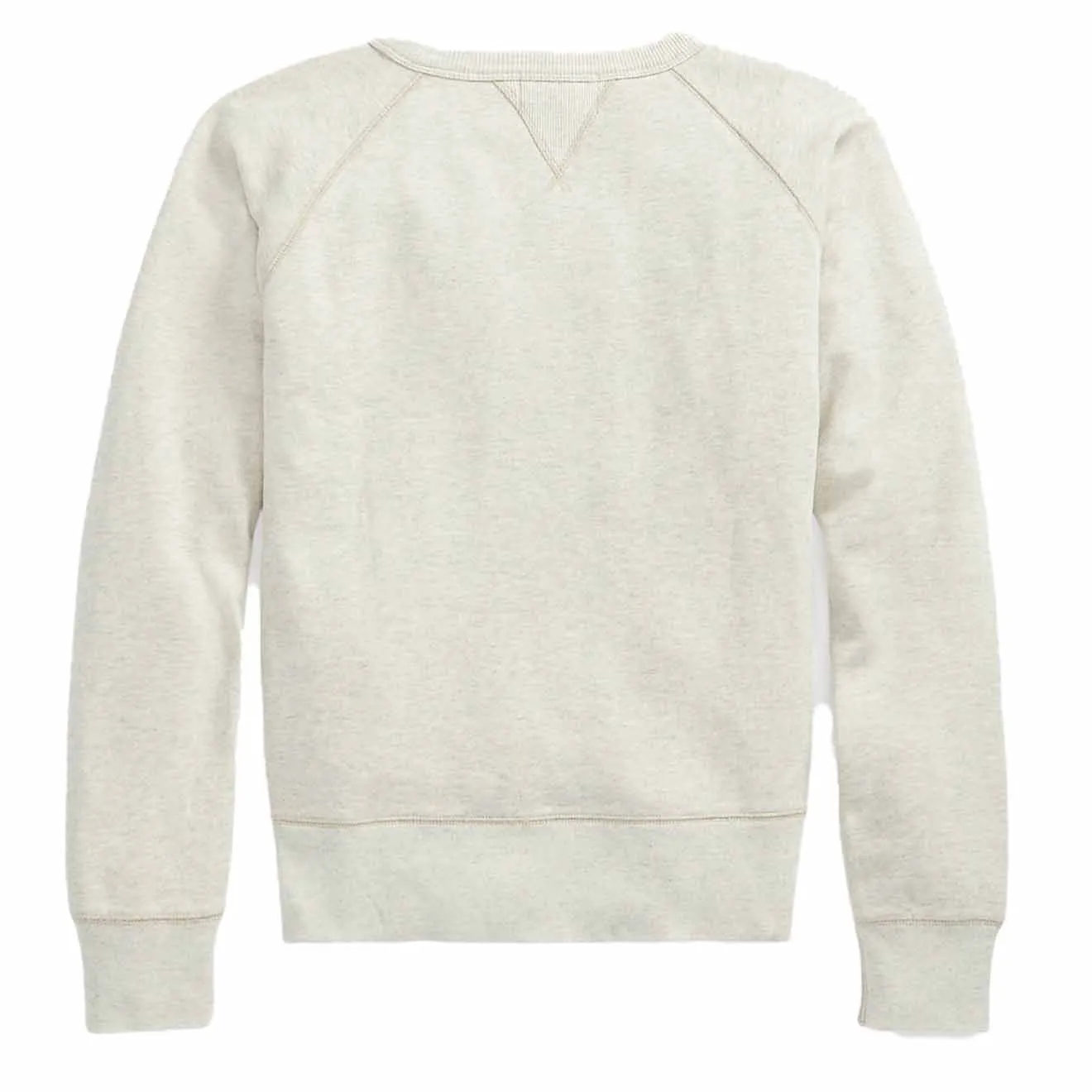 Clothing Rrl By Ralph Lauren Men RRL by Ralph Lauren Logo Fleece Pullover Oatmeal Heather