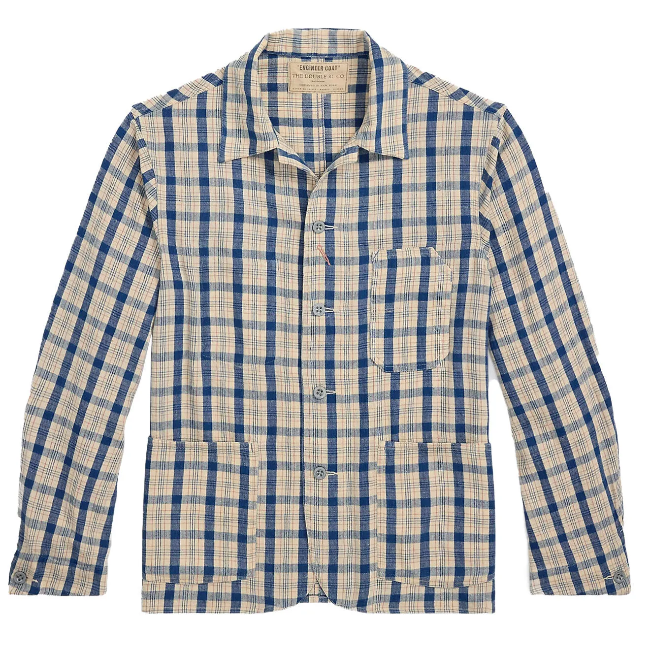 Clothing Rrl By Ralph Lauren Men RRL By Ralph Lauren Norfolk Long Sleeve Sport Shirt Indigo Plaid Multi