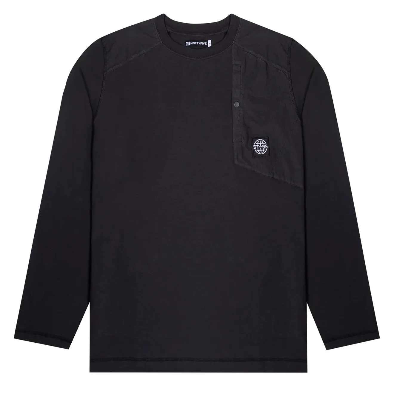 Clothing St95 Men ST95 L/S Pocket Tee Black