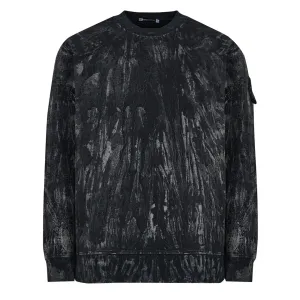 Clothing St95 Men ST95 Oversized Plaster Crew Sweat Black