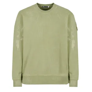 Clothing St95 Men ST95 Oversized Plaster Crew Sweat Light Green