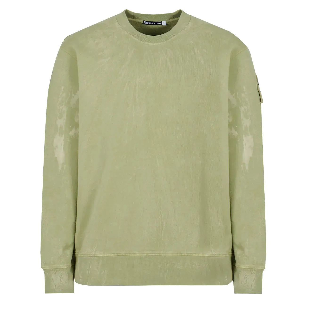 Clothing St95 Men ST95 Oversized Plaster Crew Sweat Light Green