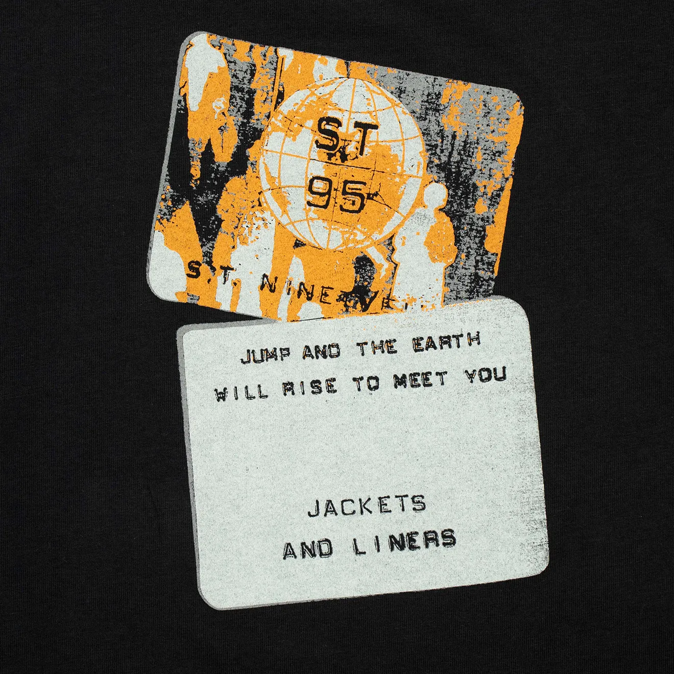 Clothing St95 Men ST95 SS Etichetta Tee Black