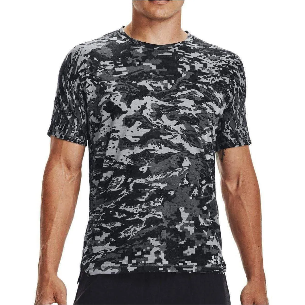 Clothing Under Armour  Men Under Armour Breeze Short Sleeve Mens Running Top - Grey