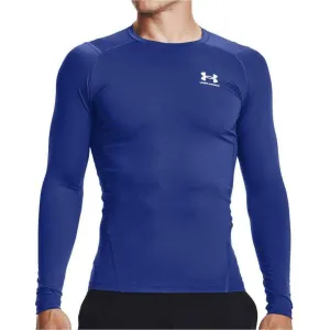 Clothing Under Armour  Men Under Armour HeatGear Armour Long Sleeve Mens Compression Top - Blue