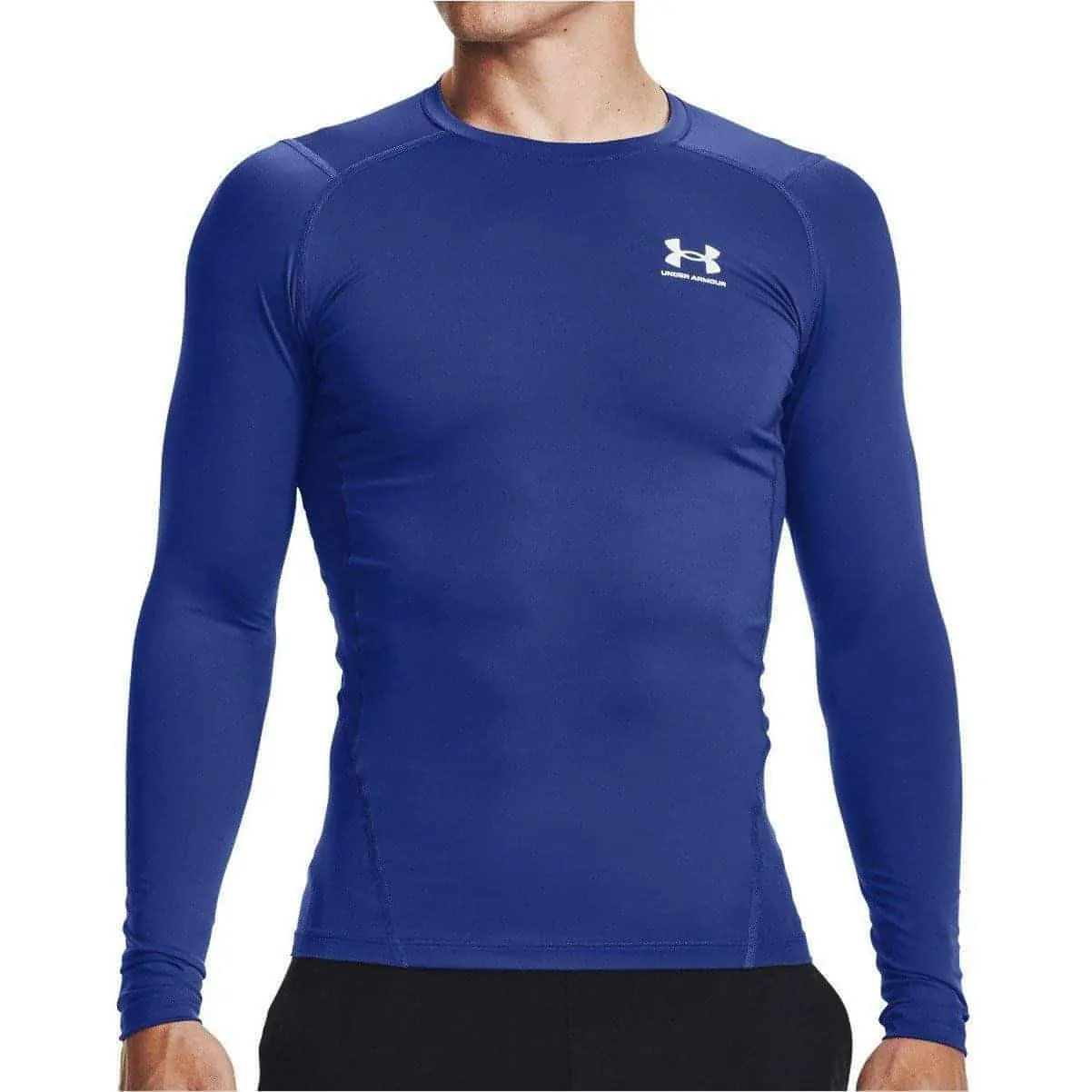 Clothing Under Armour  Men Under Armour HeatGear Armour Long Sleeve Mens Compression Top - Blue