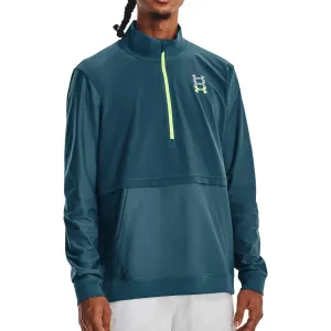 Clothing Under Armour  Men Under Armour Run Anywhere Half Zip Long Sleeve Mens Running Top - Blue