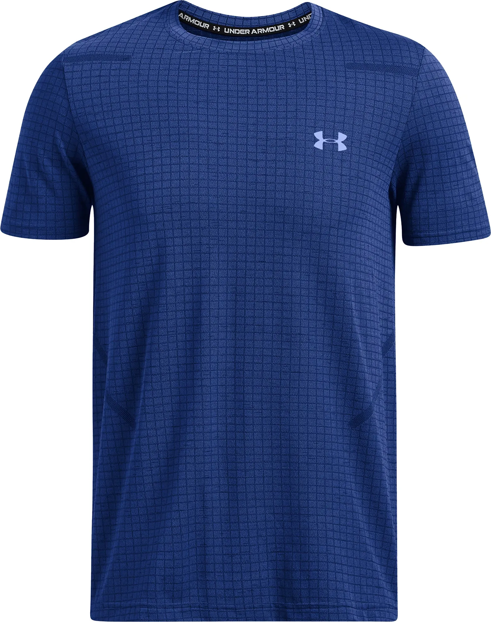 Clothing Under Armour  Men Under Armour Seamless Grid Short Sleeve Mens Training Top - Blue