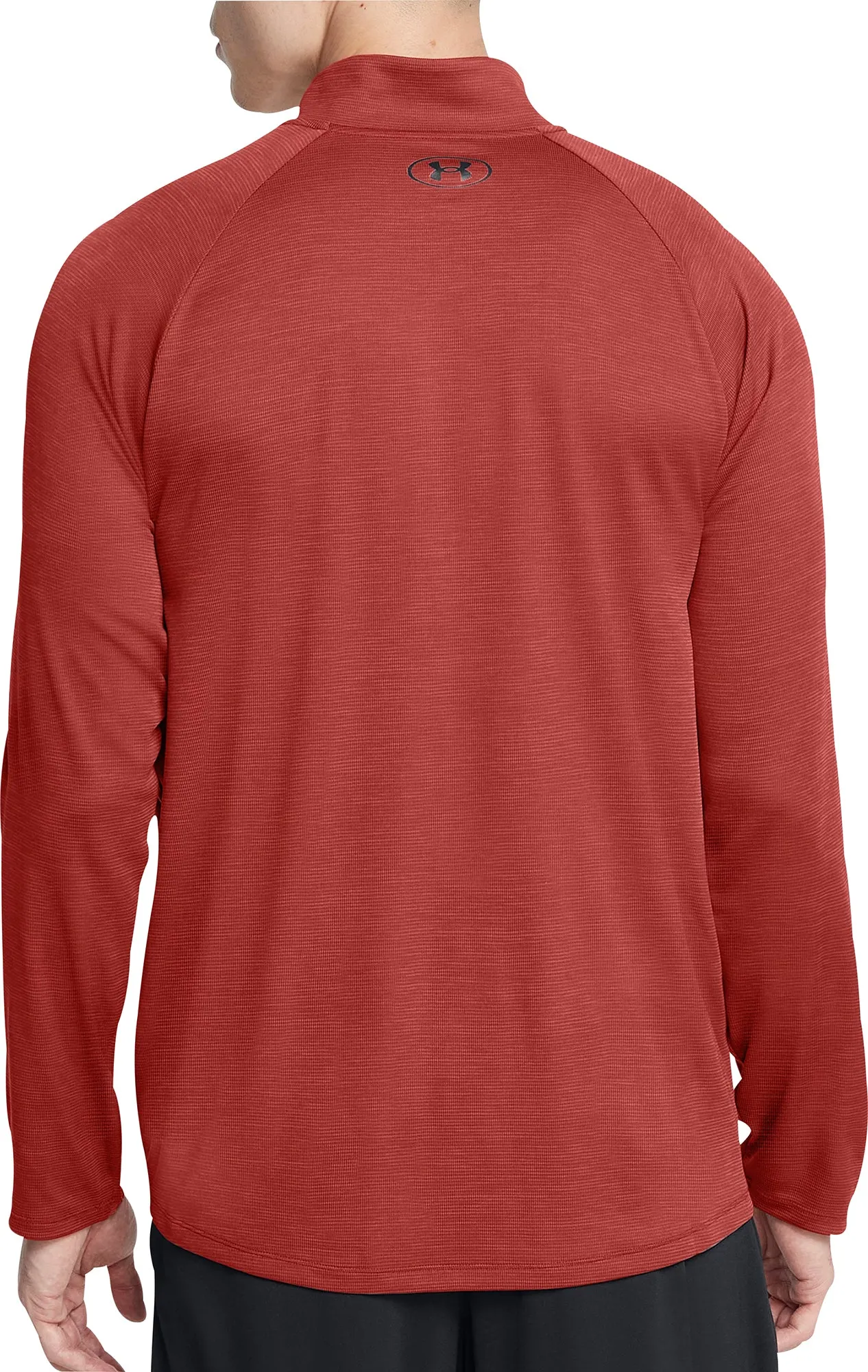 Clothing Under Armour  Men Under Armour Tech Textured Half Zip Long Sleeve Mens Running Top - Orange