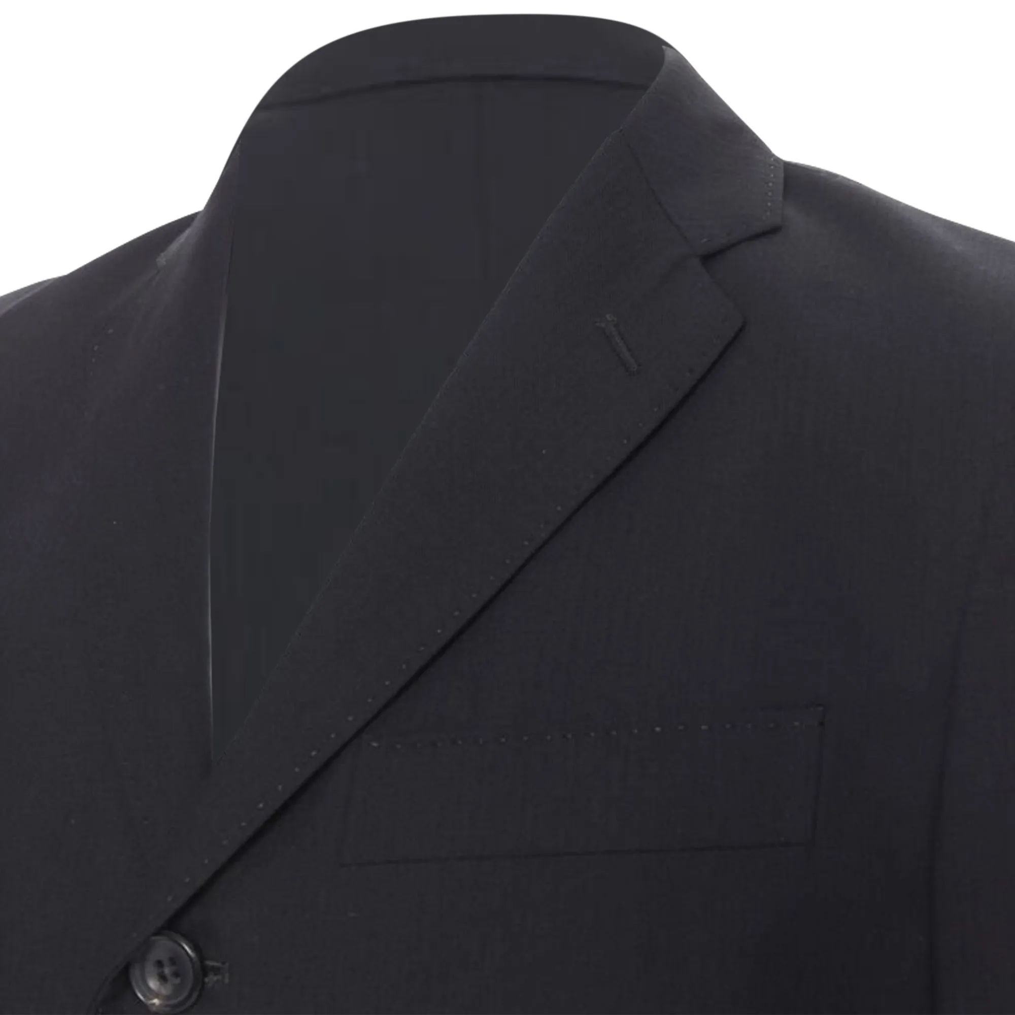 Comme Des Garcons pinstripe wool sportswear construction blazer
