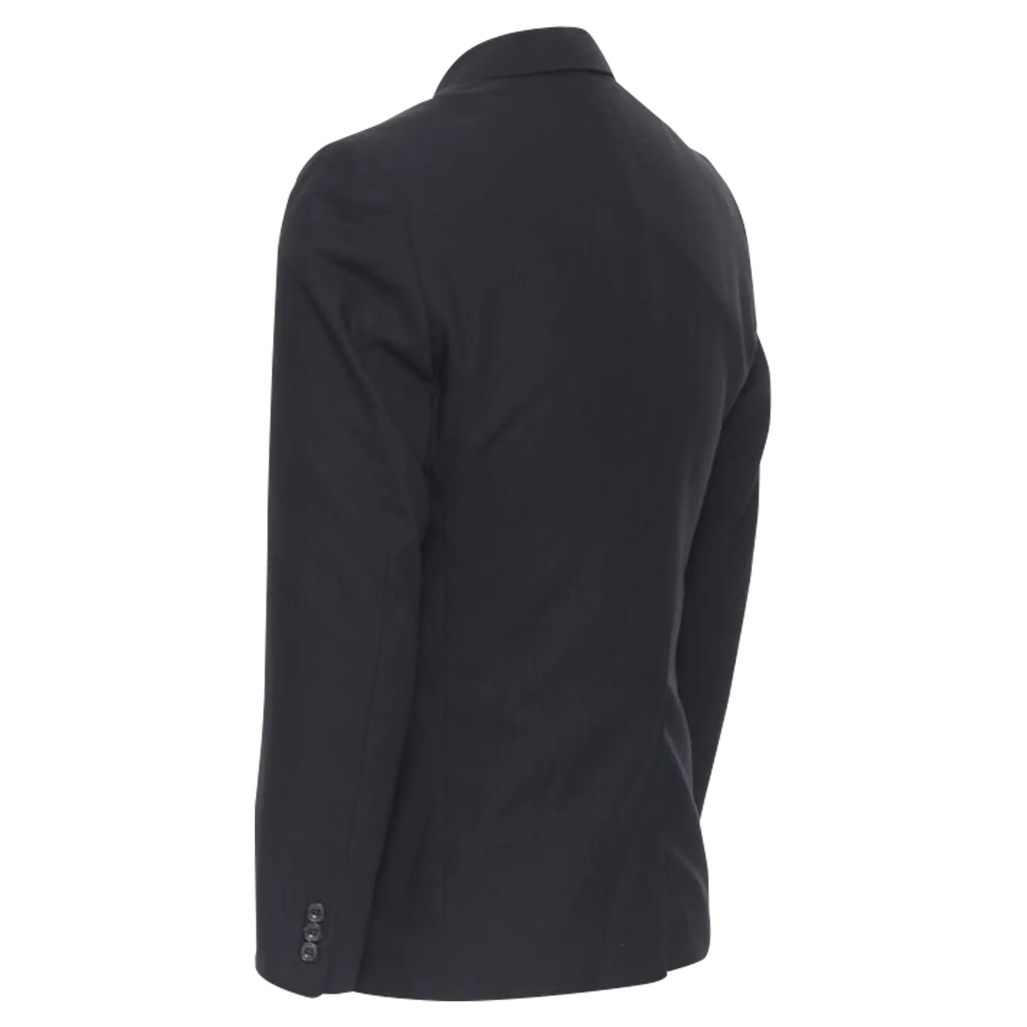 Comme Des Garcons pinstripe wool sportswear construction blazer
