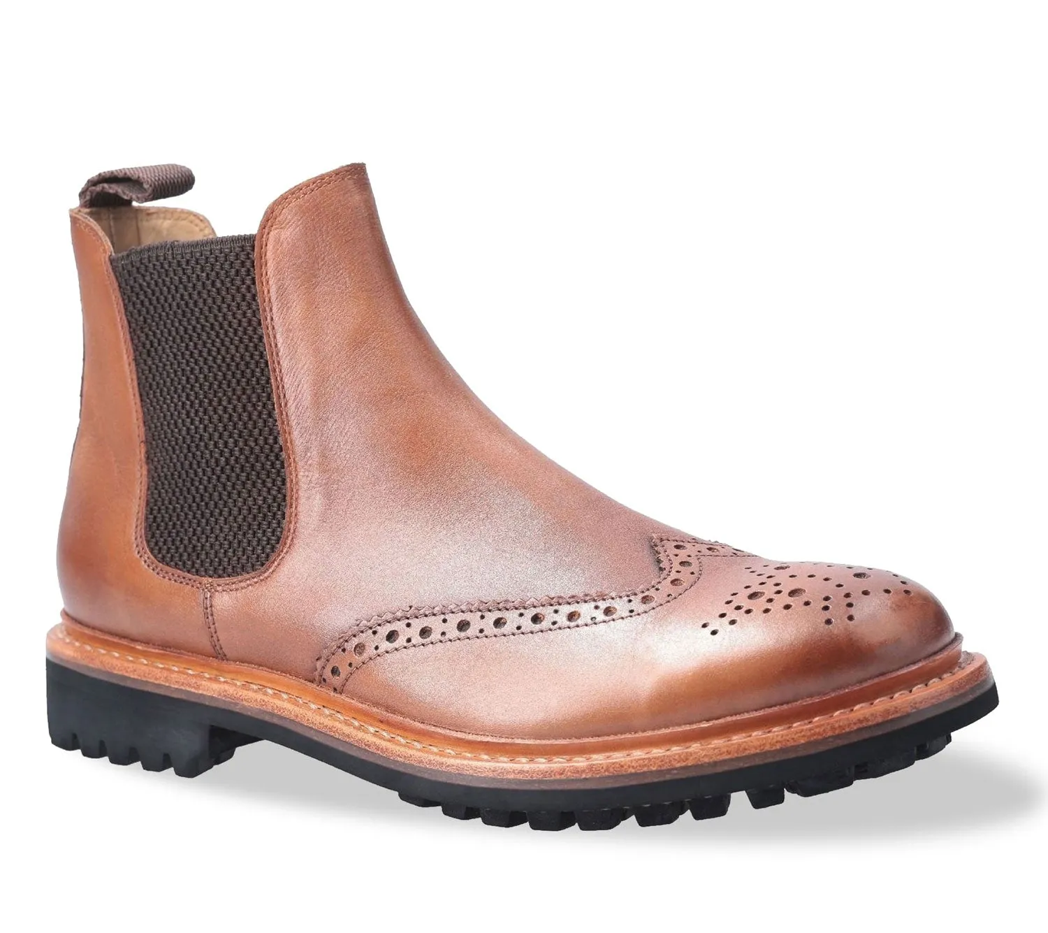 Cotswold Siddington Commando Brogue Chelsea Boots Cotswold Shoes