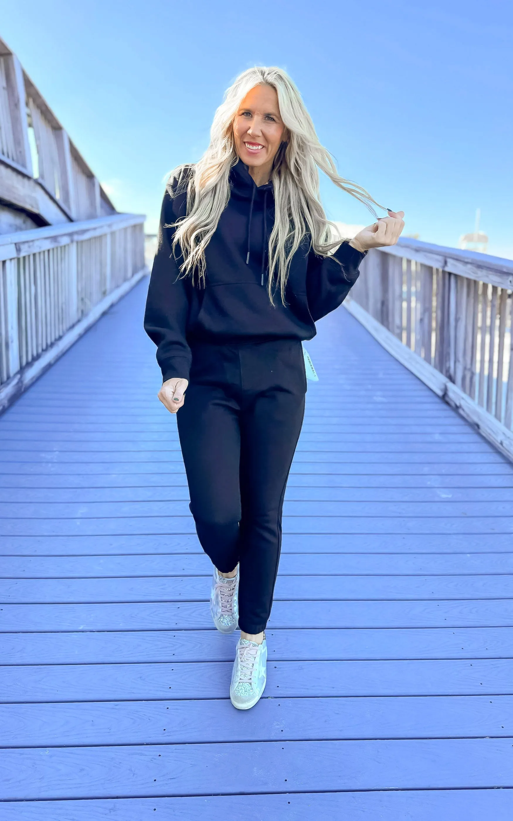 Cotton Blend Drop Shoulder Hoodie | MONO B** - Final Sale