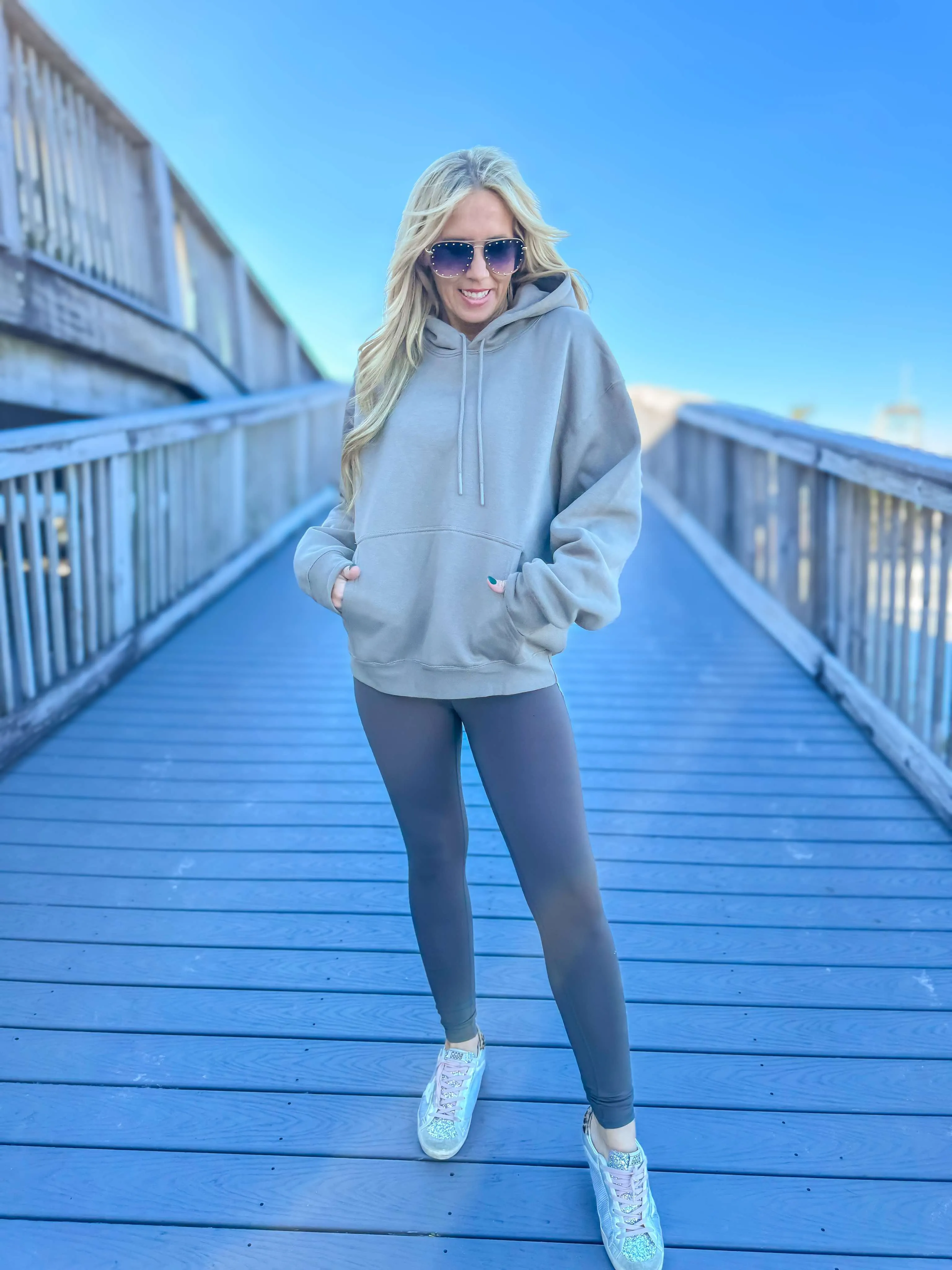 Cotton Blend Drop Shoulder Hoodie | MONO B** - Final Sale
