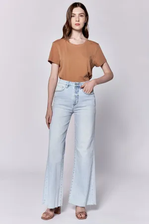 Dear John Fiona High Rise Full Inseam Cut Off Hem Jeans Seaside