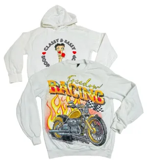 Dirty White Graphic Sweatshirts 23 lbs