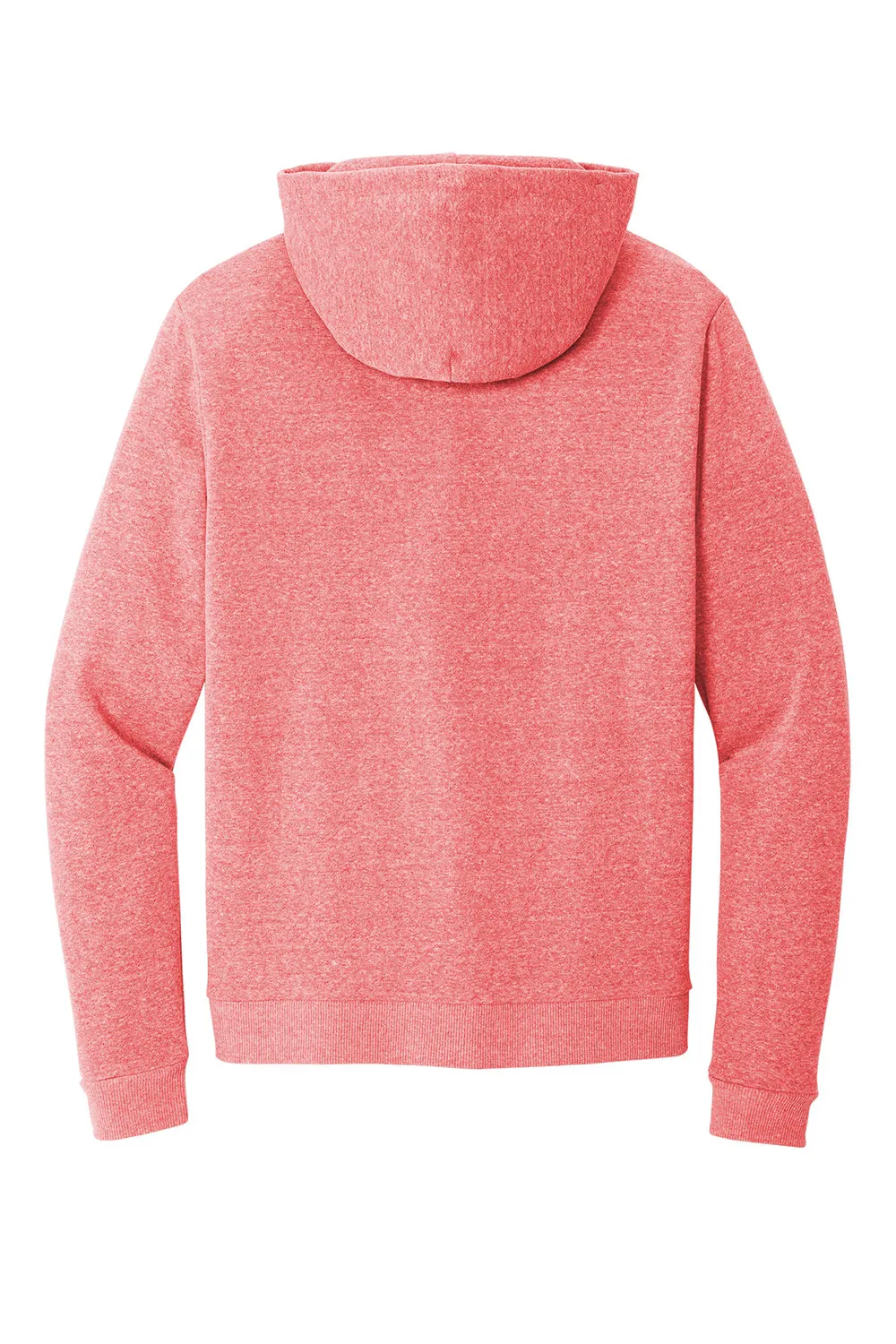 District Mens Perfect Tri Fleece Hooded Sweatshirt Hoodie w/ Pouch Pocket - Red Frost
