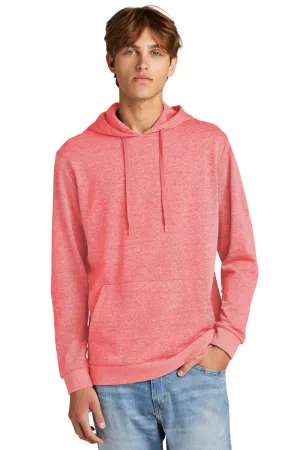 District Mens Perfect Tri Fleece Hooded Sweatshirt Hoodie w/ Pouch Pocket - Red Frost