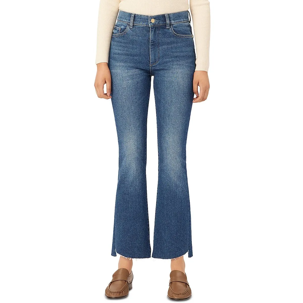 DL1961 Womens High Rise Denim Bootcut Jeans