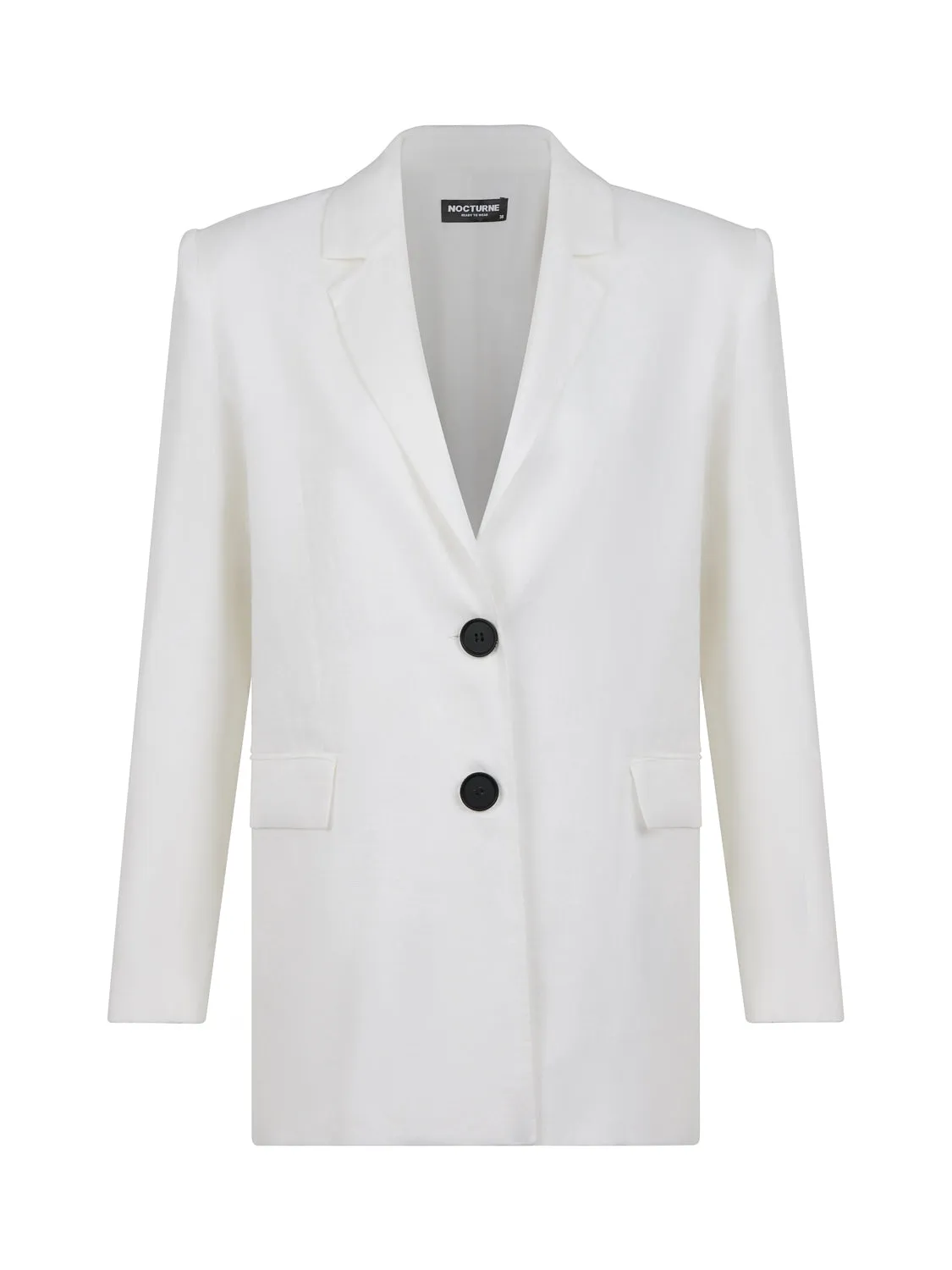 Double-Breasted Linen Jacket