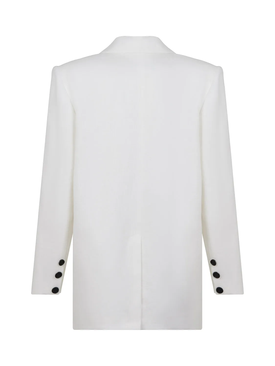 Double-Breasted Linen Jacket