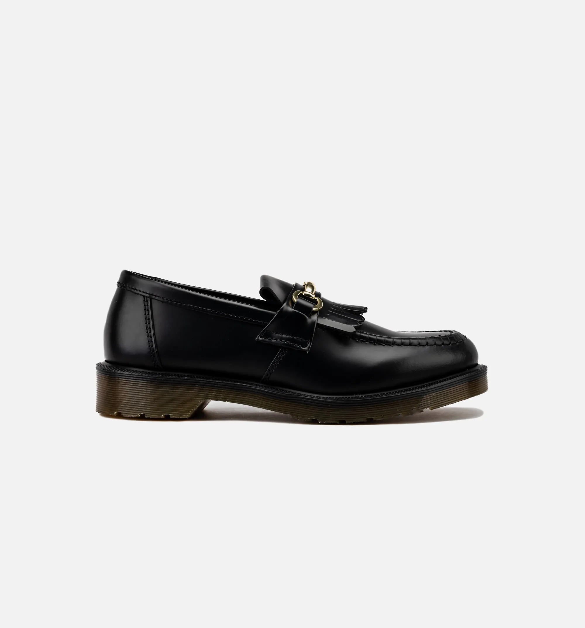 Dr Martens Shoes Adrian Snaffle Smooth Leather Kiltie Loafers Mens Lifestyle Shoe - Black