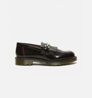 Dr Martens Shoes Adrian Snaffle Smooth Leather Kiltie Loafers Mens Lifestyle Shoe - Cherry Red