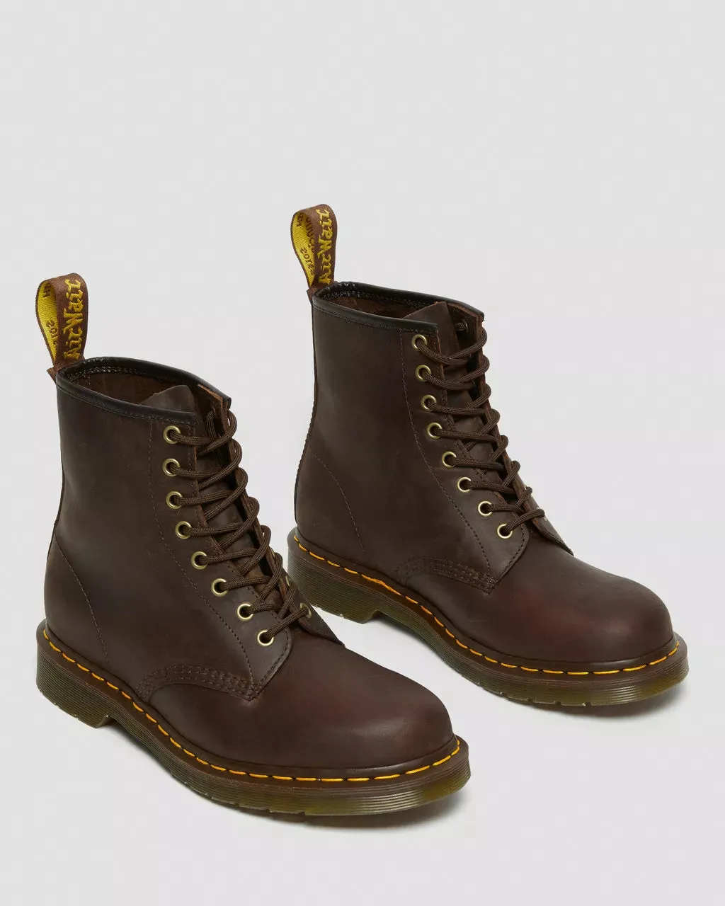 Dr Martens Shoes Mens 1460 Gaucho Crazy Horse Boots in Gaucho