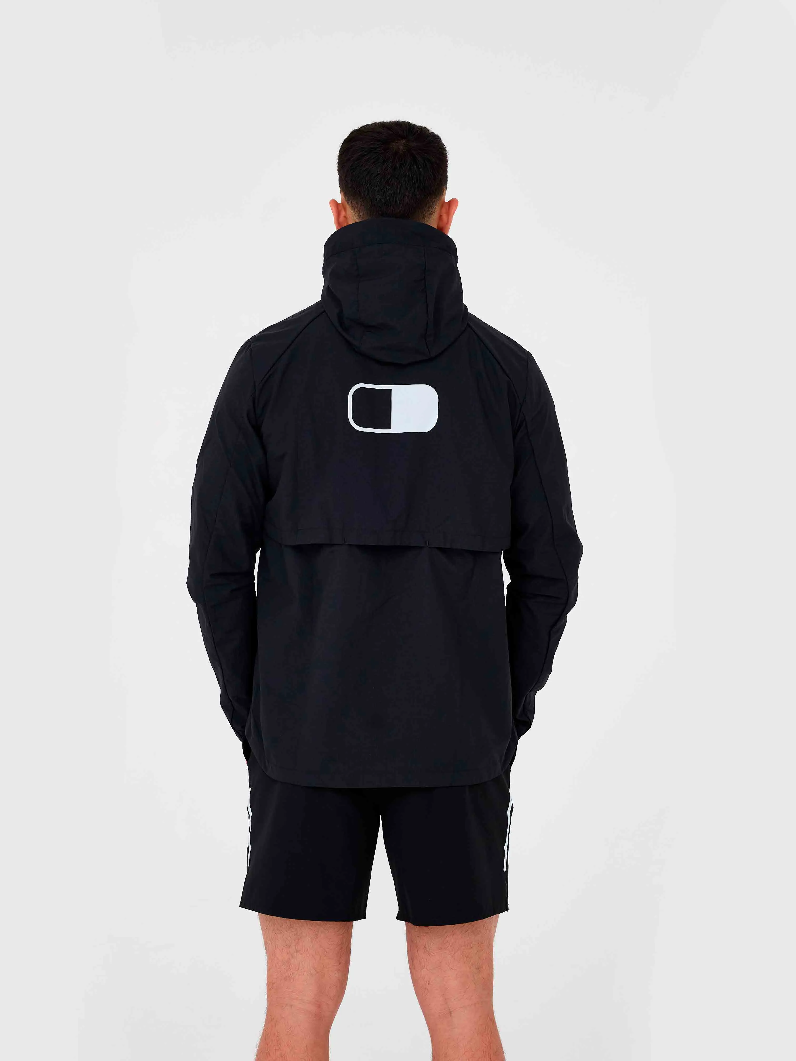 DripModa Arcs Windbreaker - Black