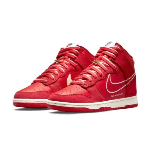 Dunk High First Use Red By Nike Nike Dunk
