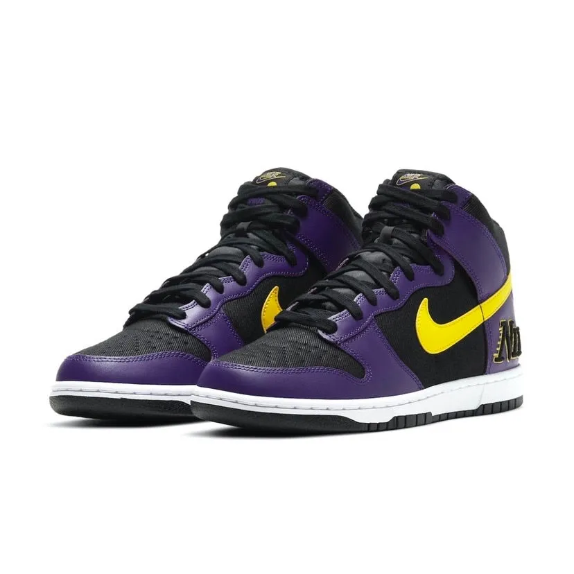 Dunk High Lakers Embroidery Lakers Nike Dunk
