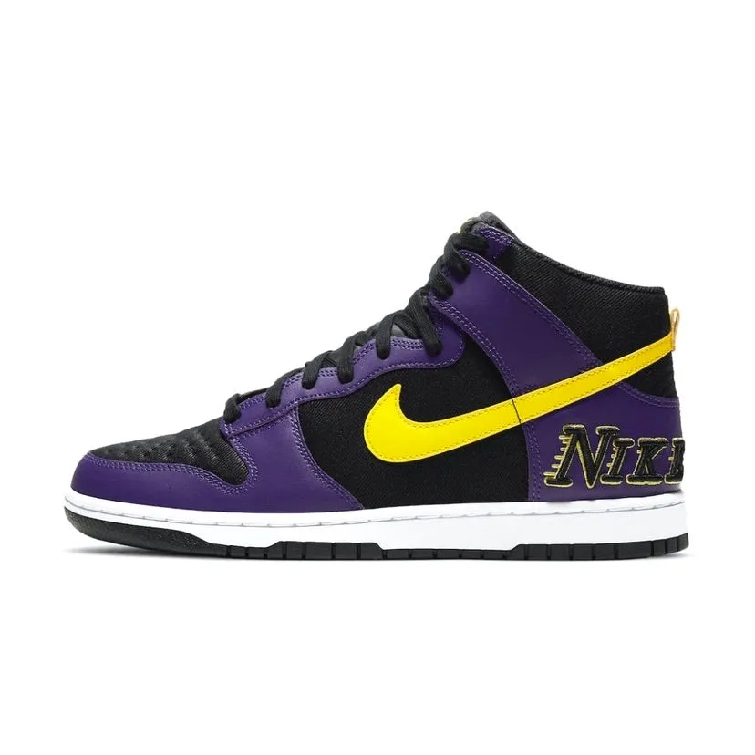 Dunk High Lakers Embroidery Lakers Nike Dunk