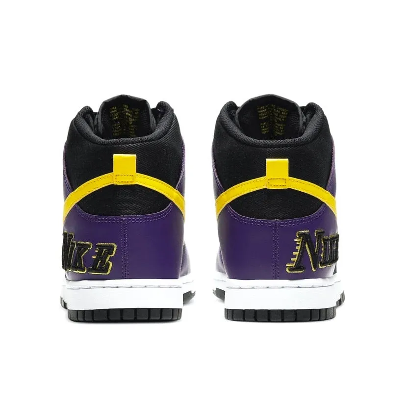 Dunk High Lakers Embroidery Lakers Nike Dunk