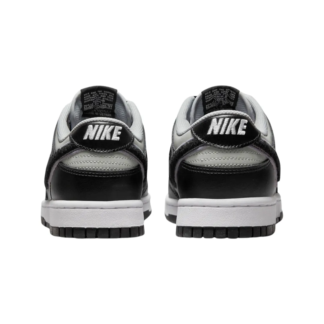 Dunk Low Chenille Swoosh Black Grey White Nike Dunk