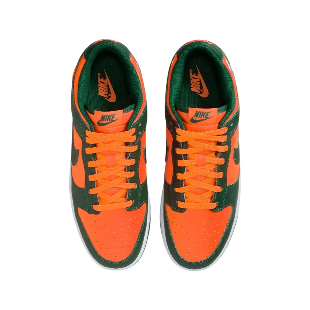 Dunk Low Retro Miami Hurricanes Team Dark Green Team Orange White Nike Dunk