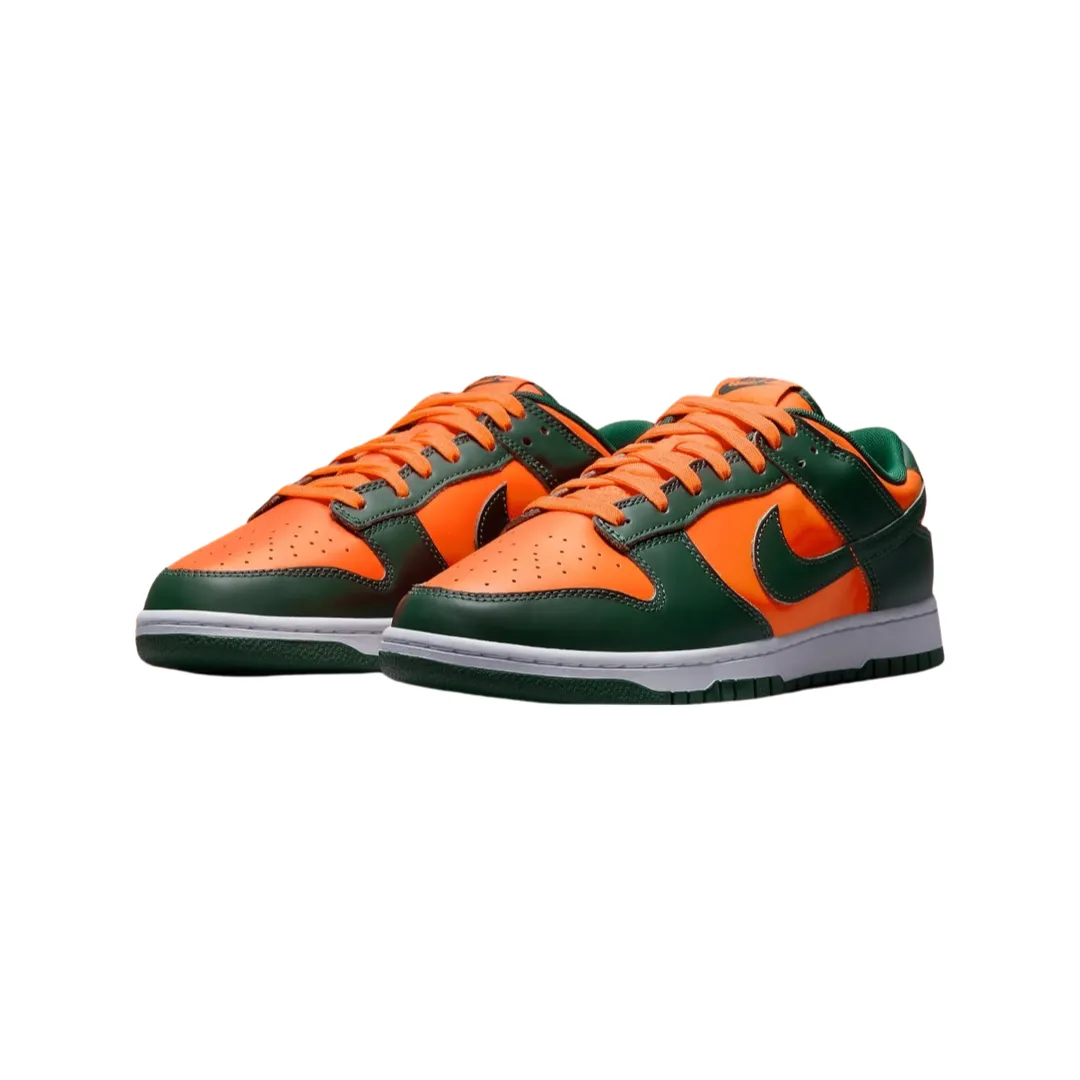 Dunk Low Retro Miami Hurricanes Team Dark Green Team Orange White Nike Dunk